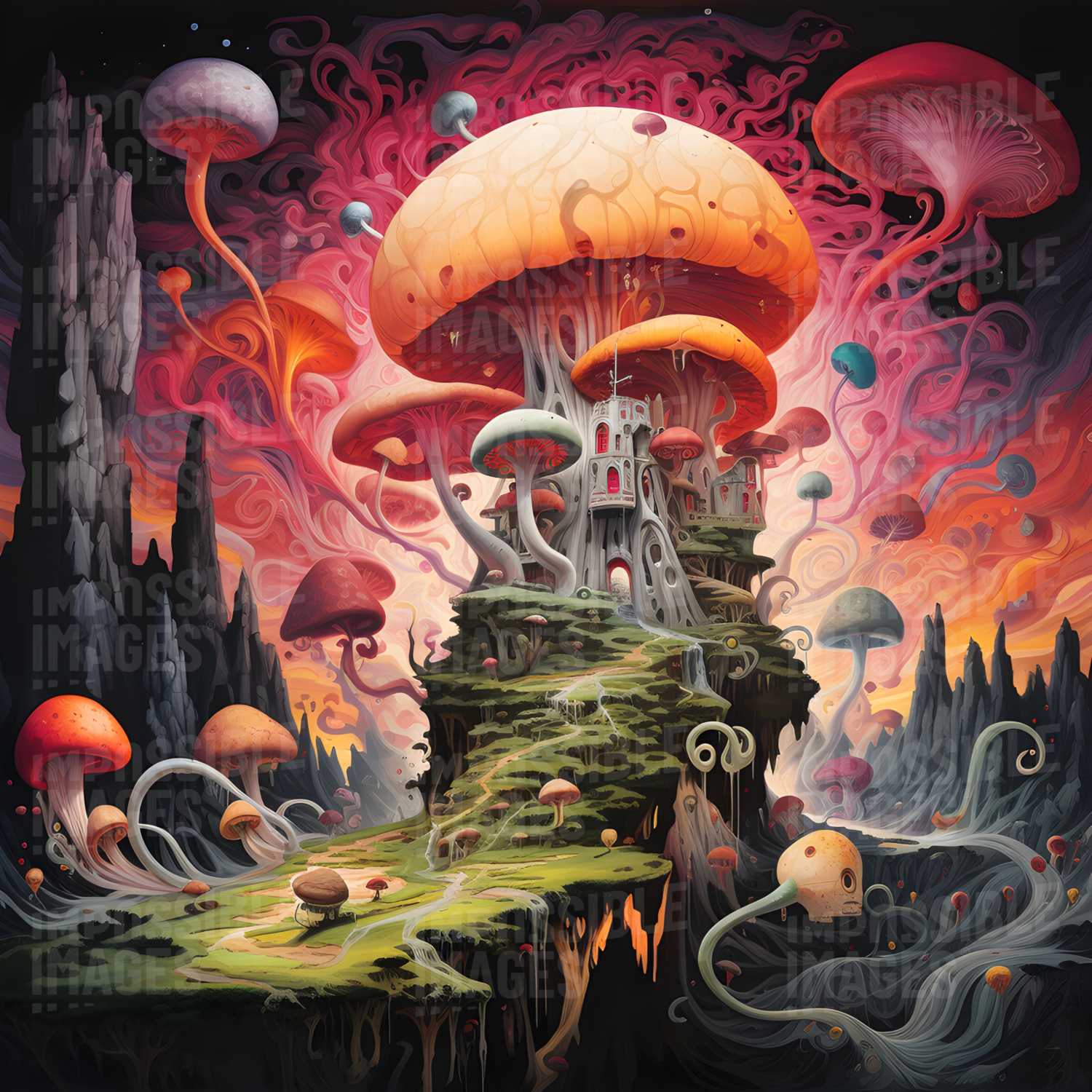 Trippy mushroom palace - 
