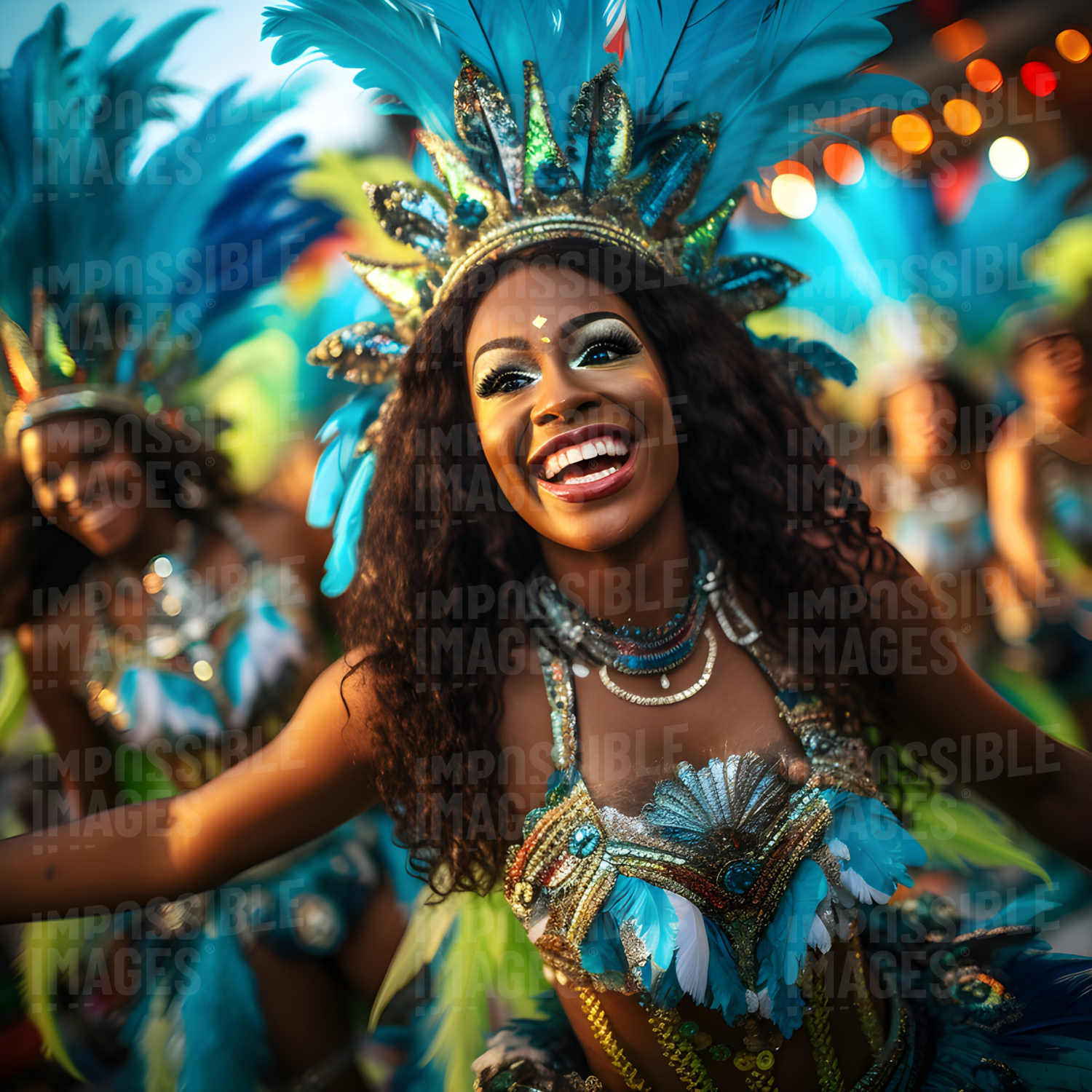 Scenes from a Brazilian carnival street party
