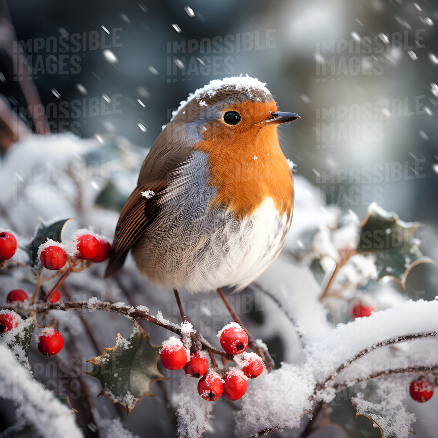 The perfect Christmas robin