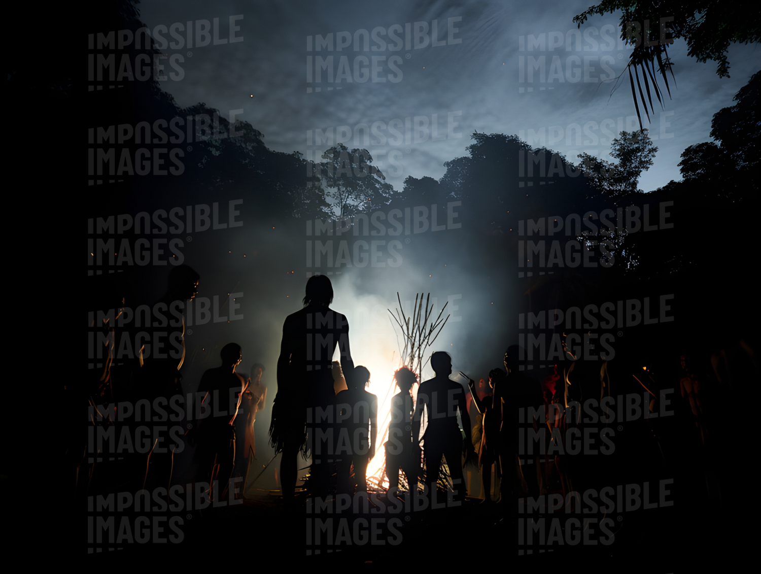 A dynamic photo of an Amazonian tribe