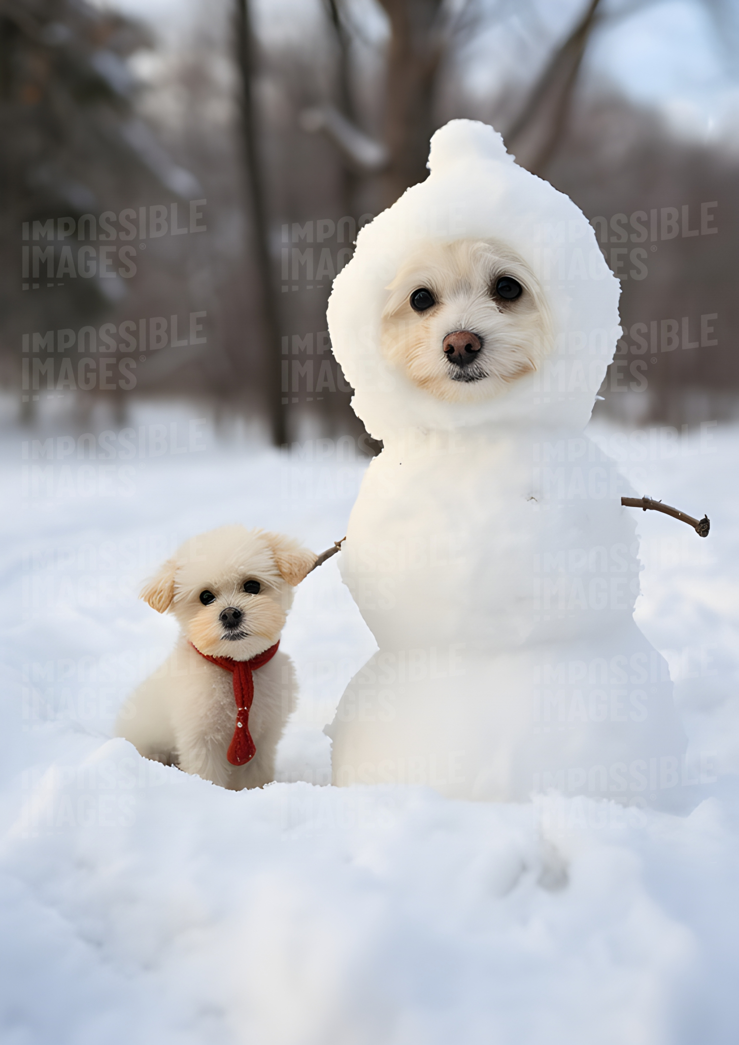 Snow Dog Friends